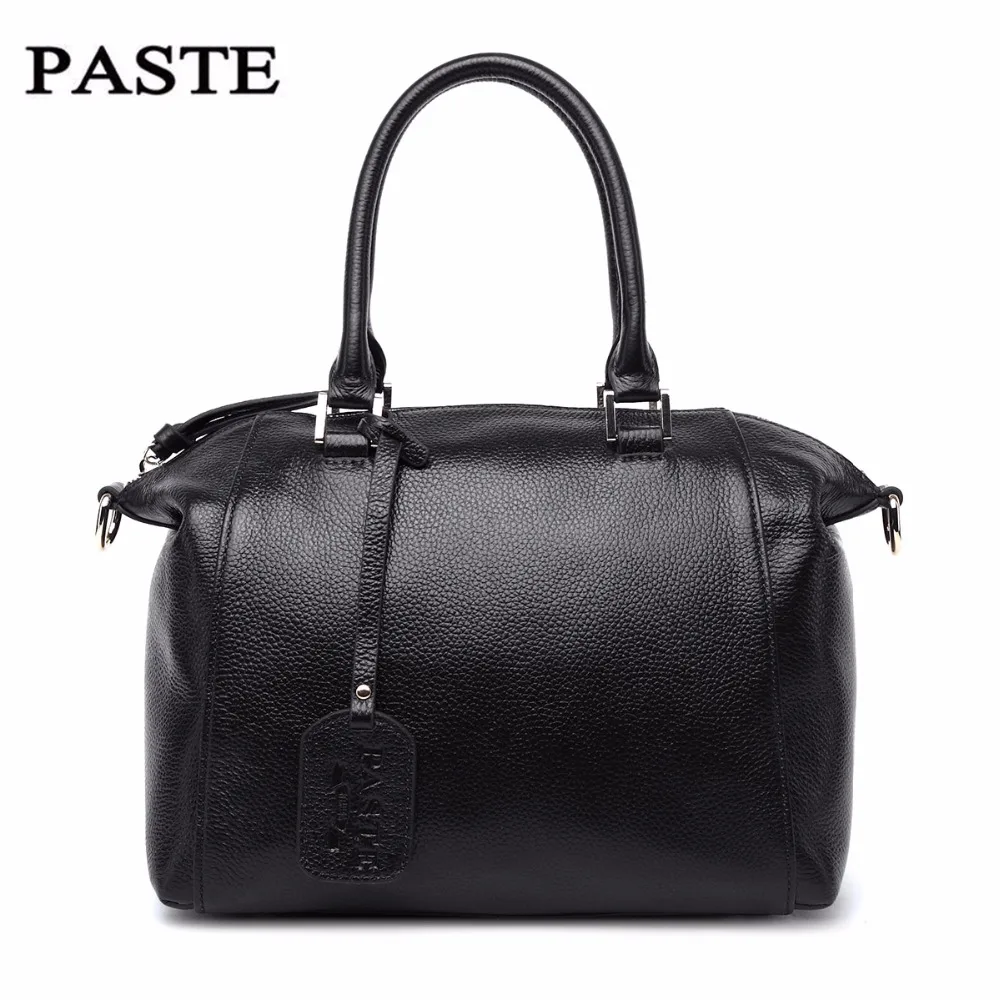 

PASTE Female First layer cowhid Totes Women Shoulder bag Leather Messenger Bags fashion Satchel bag Handbags Crossbody bags