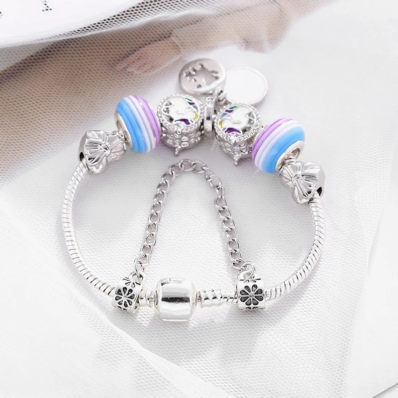 Unicorn Charm Beads Bracelet -Unicorn Fashion