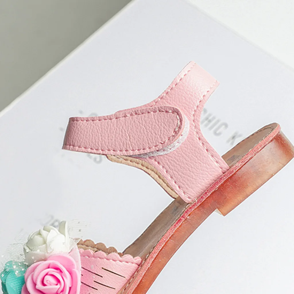 Детская обувь для маленьких девочек Повседневное один цветок крюк Обувь, сандалии buty dziecko, sapato infantil נעלי ילדים# g40US