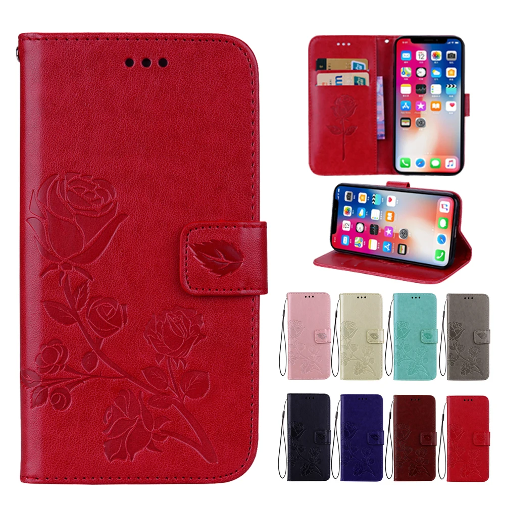 

Luxury Rose Flower Leather Wallet Case For Xiaomi Redmi 4X note5 Pro 4A 5A 5 PLUS S2 Phone Cases for Redmi note5 Pro Flip Cover