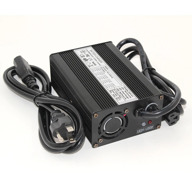 Achat Livraison gratuite 42 V 4A chargeur de batterie Li ion intelligent sortie 42 V DC utilisé pour 36 V vélo électrique batterie au lithium