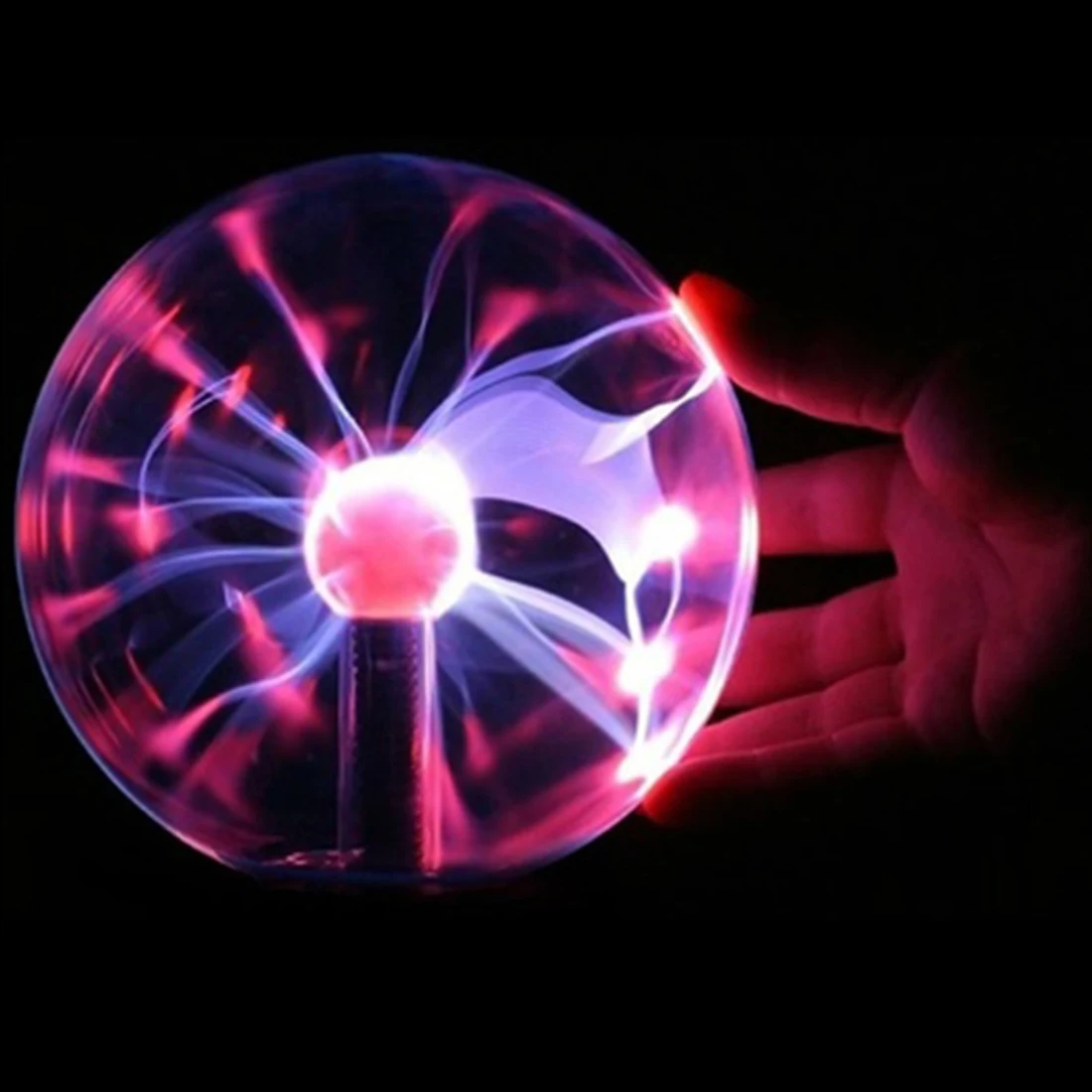 

Iguardor 3 inch 0.5W Lamp Magic Plasma Ball Electrostatic Sphere Globe USB Night Light Fastival Party Decoration