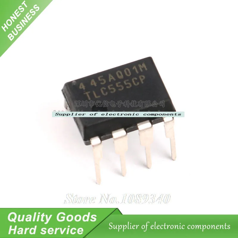

10PCS TLC555 555 TLC555CP DIP8 IC Timer / Oscillator (Single) New Original