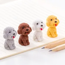 12 шт. милый мини-карандаш для собак Тедди ластик для детей отличный подарок креативные школьные коррекции модные офисные игрушечные ластики