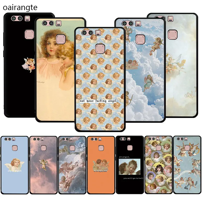 

Renaissance angels Novelty Fundas Soft Phone Cover Case For Huawei Honor 20 9X pro 6A 7A 2GB 3GB Pro 9 10 Lite 7X 8X 8C