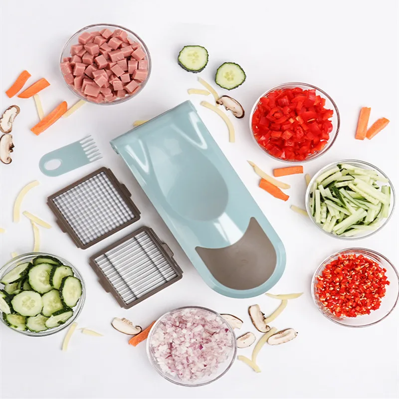 

Manual Nicer and Quick Vegetable Chopper Slicer Multi-functional Onion Cutter Slicer Kitchen Gadget Mandoline Cutter