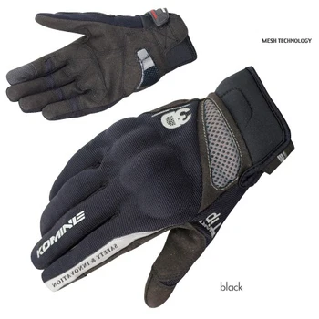 

2018 KOMINE GK163 leather breathable Motorbike gloves dry knight 3D carbon Fiber Riding glove