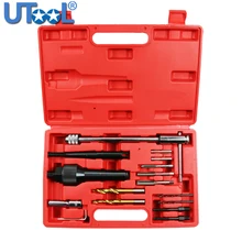 16pcs Damaged Glow Plug Removal Remover Thread Repair Car Garage Tool Kit Set
