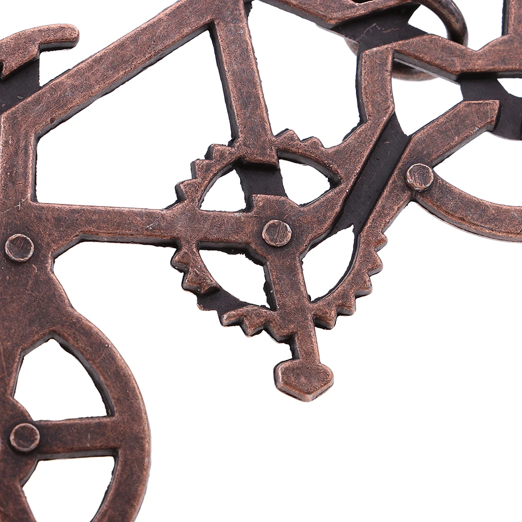 Metal Puzzles Bike Bicycle Shape Lock Puzzle Game IQ Mind Brain Teaser For Adults Child