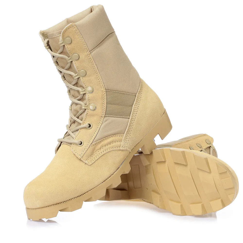 Botas militares de combate para el desierto, negras de arena para senderismo, exteriores, duraderas y cómodas, 39-45 talla novedad de 2019 - AliExpress Calzado