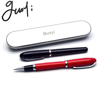 

Guoyi C007 luxury Steel shell gel pen Metal high-end business office gifts and corporate logo customization signature pen