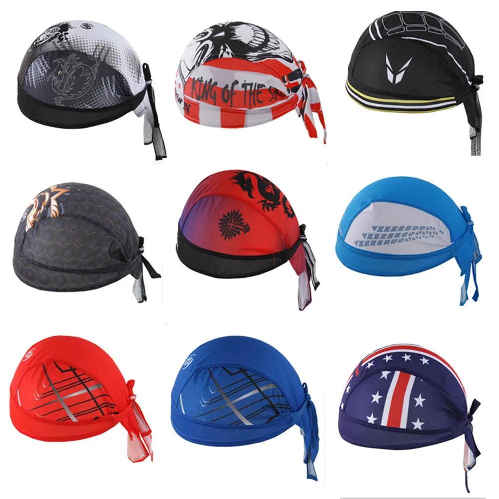 

Sweat Wicking Head Cover / Cycling Cap /Beanie /Adjustable Head Wrap /Chemo Hat For Running, Motorcycling,Biking, Football