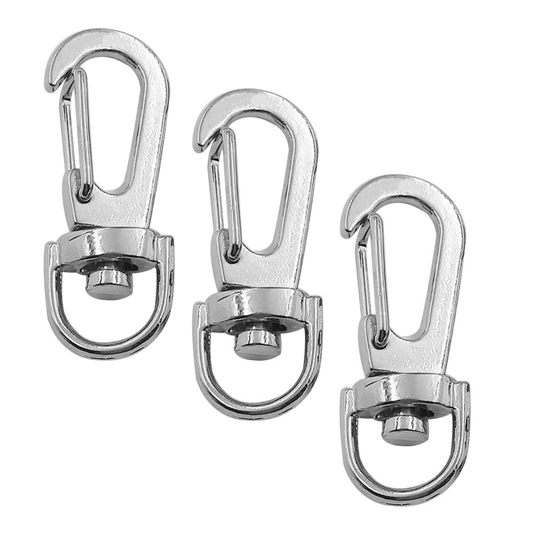 

Key Chain Ring 10pcs Metal Swivel Trigger Lobster Clasp Snap HookLanyard DIY Craft Outdoor Backpack Bag Parts