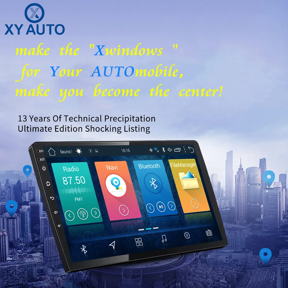 Excellent 10.1 inch 2.5D IPS Tempered HD multi-touch screen Android 8.1 NAVI for VW magotan 2012-2018 with Bluetooth USB WIFI support SWC 4