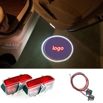 

LED Door Warning Light With Logo Projector For Golf 5 6 7 Jetta MK5 MK6 MK7 CC Tiguan Passat B6 B7 Scirocco With Harness