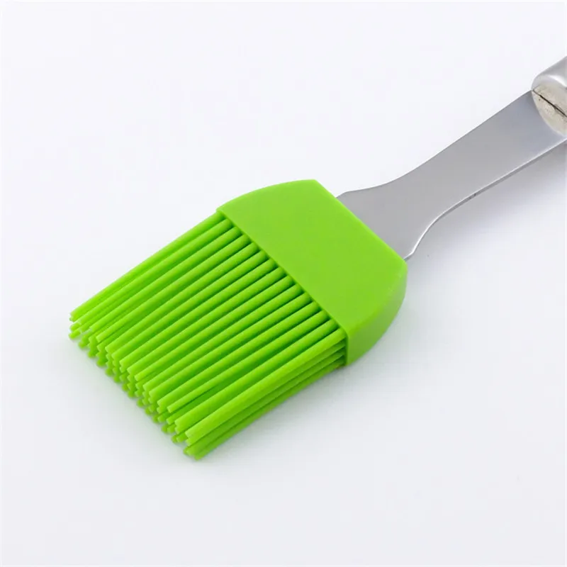 New Stainless steel handle Silicone Pastry Brush Baking BBQ Cake Pastry Oil Cream Cooking Basting Tools Kitchen Accessories 05