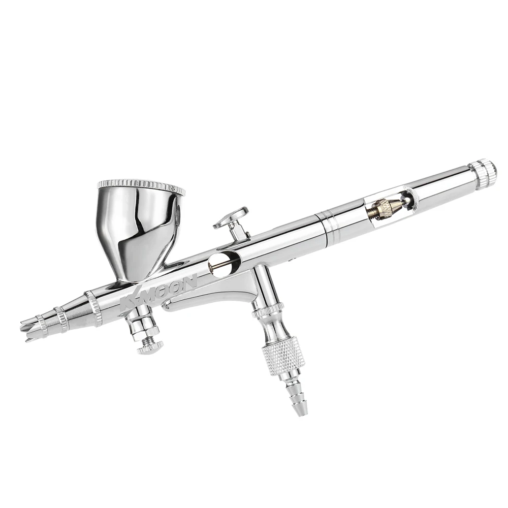 Dual Action Gravity Feed Spray Gun Airbrush Nail Art Paint Kit Tattoo Tool P5G4