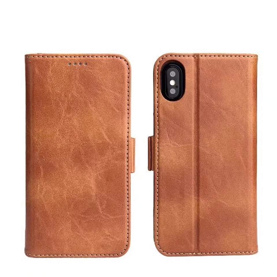 Anyrow Removable Leather Case For iphone X Cover Wallet Card Slot Pattern Magnetic Shell On Apple 10 Pouch Phone Cases Bag |