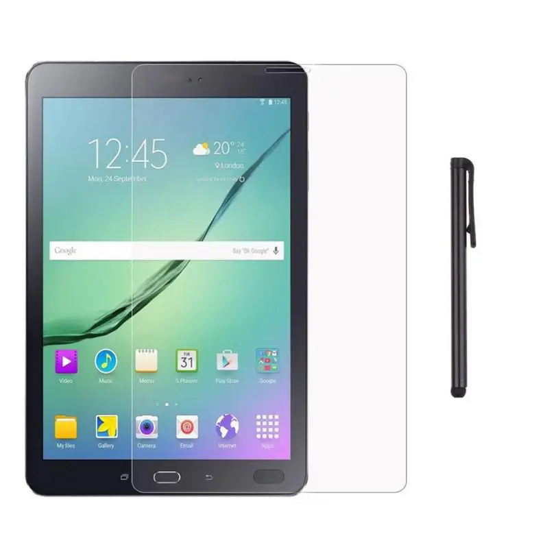 Omshin Экран протектор Плёнки для Samsung Galaxy Tab S2 9.7 дюймов T810 T815 + Touch Стилусы Апрель 3