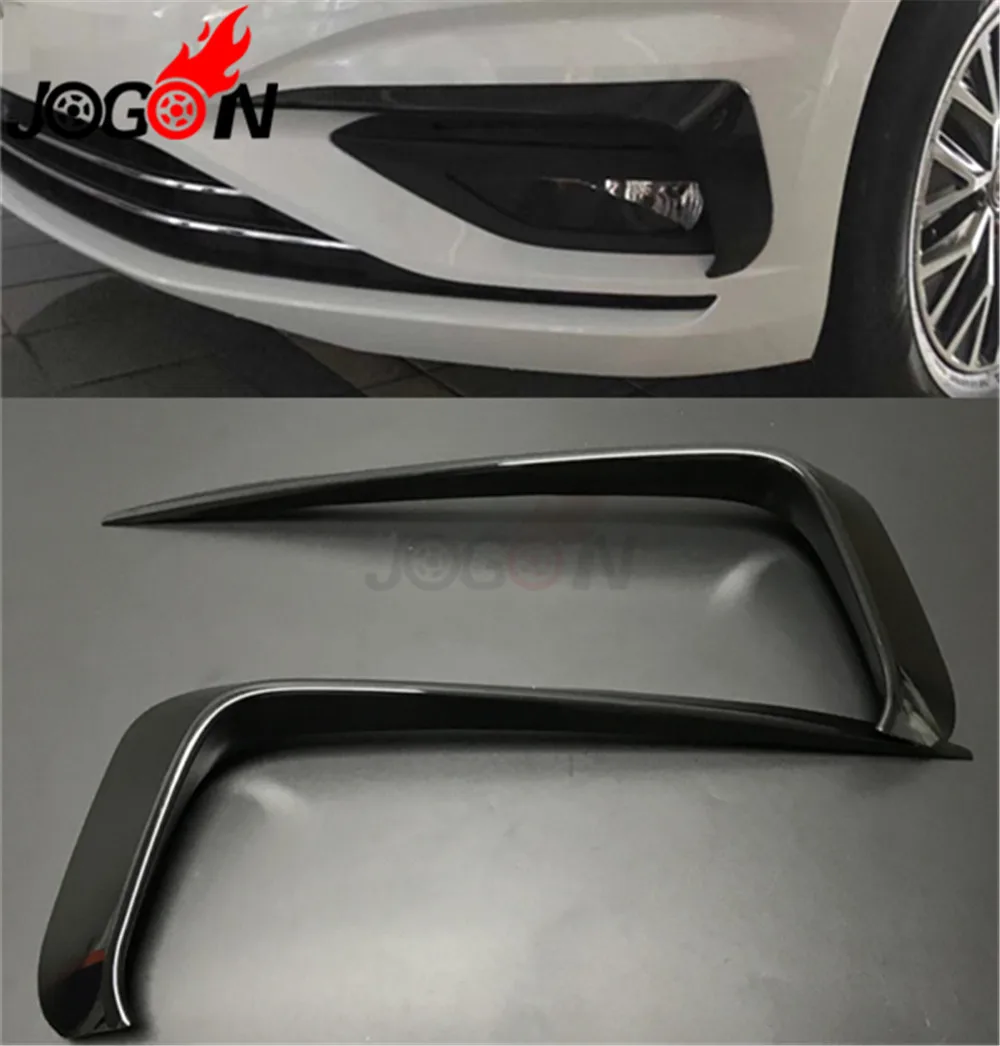 

Accessories NEW! ABS Bright Black Front bumper front Front wind knife For VW JETTA MK7 2019+ Car styling