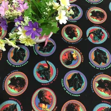 100*110 см Мстители Черная пантера Хлопок Ткань Детские подушки одежда/Diy ручной работы дизайнерское постельное белье домашний кошелек из ткани одеяло