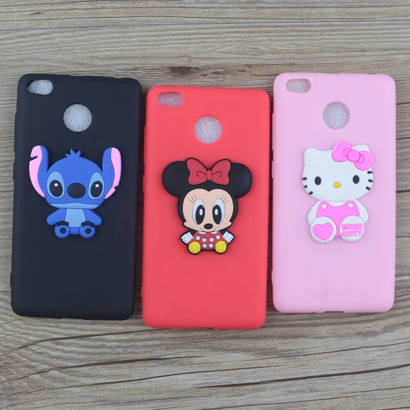 Милый мультфильм Минни чехол для Xiaomi Redmi 4X Hongmi случаях стежка рисунок Hello Kitty Микки