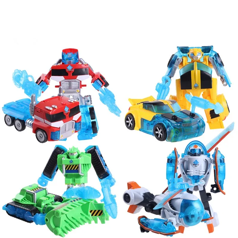 4PCS/Set Rescue Bots Action Figures Toys 15 17cm Transformation Robots
