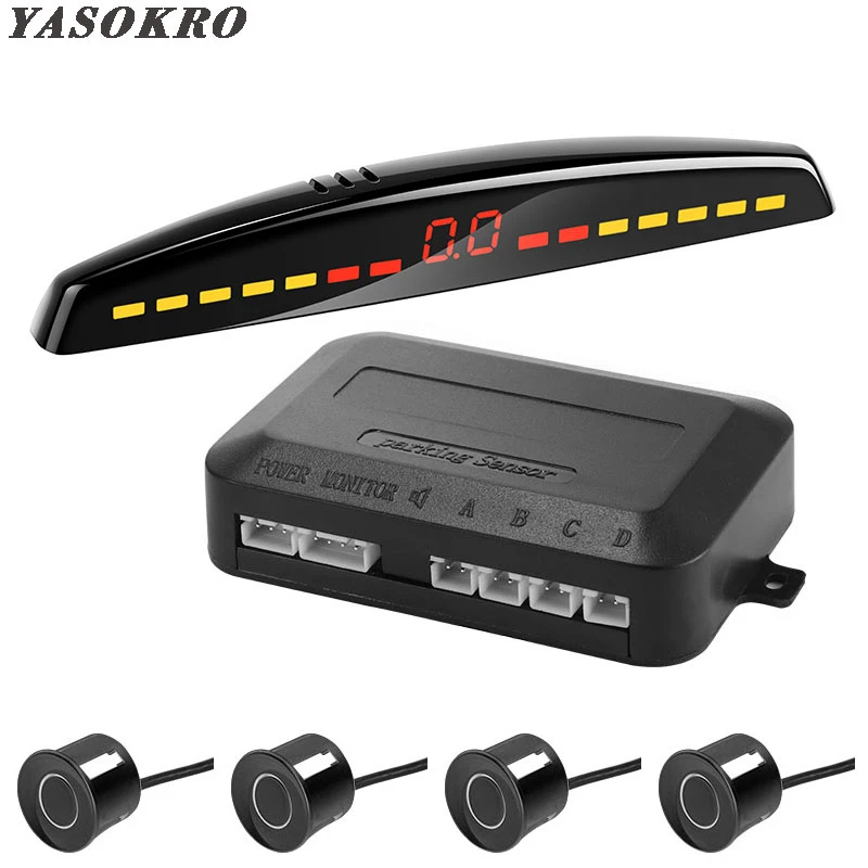 

YASOKRO Parktronic Car Detector Auto LED Display Parking Sensor Kit Reverse Assistance Backup Radar Monitor Parking Car-detector