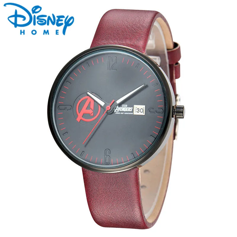 

DISNEY Fashion Watch Men erkek kol saati Quartz Mens Wristwatches Avengers Iron Man Cool Watch for Man Hodinky Male Clock Reloj
