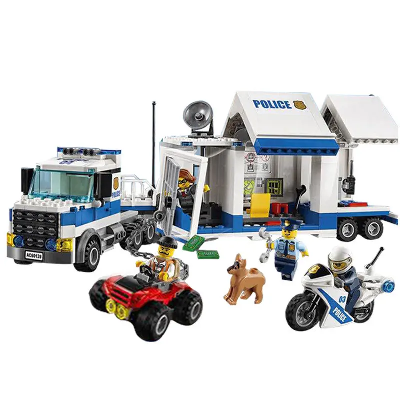 LELE City Police Mobile Command Center Building Blocks Sets Bricks Kids Model Kids font b Toys