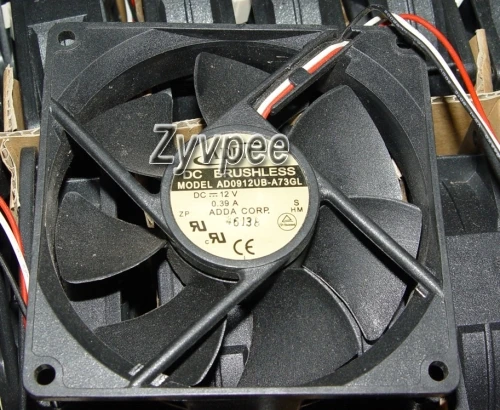 ADDA 9225 AD0912UB-A73GL 12V 0.39A 3Wire Cooling Fan P