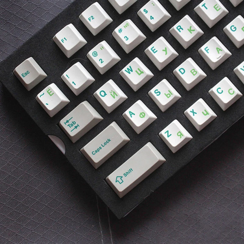 

2PCS Russian Transparent Stickers Waterproof For PC Laptop Table Keyboard Letters