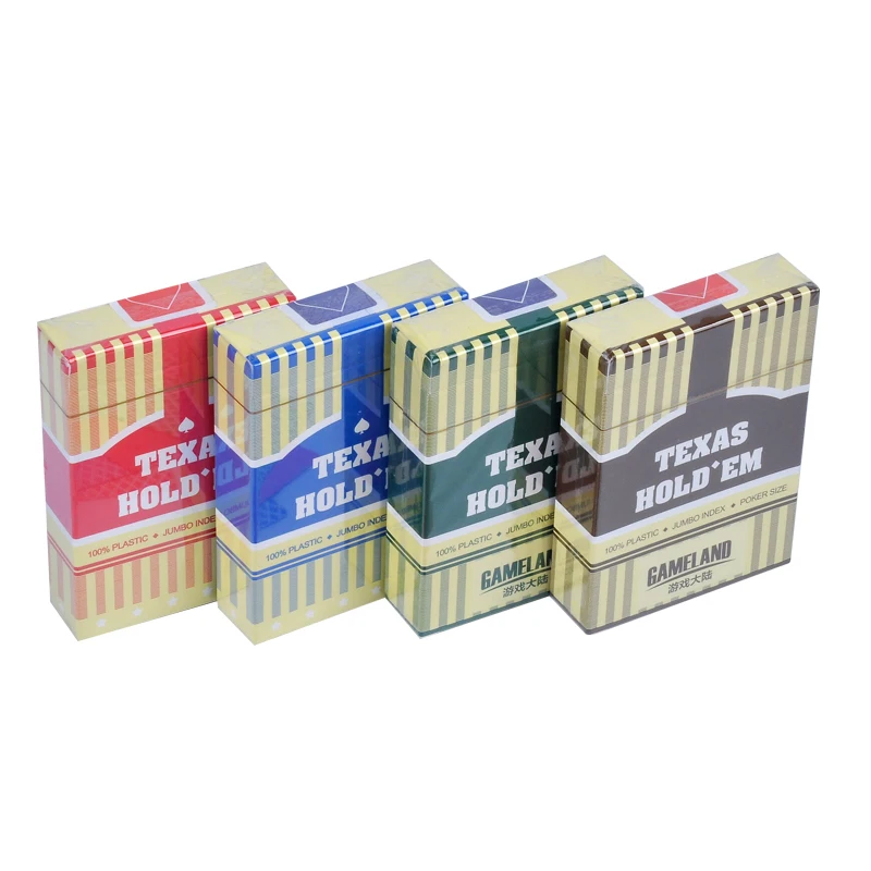Advanced 100% Plastic Playing Cards Big Number Wide Smooth Plastic Poker Cards 8.8*6.3cm Sic Bo