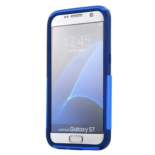 DHL hybrid 2 в 1 пластиковый+ tpu чехол для Galaxy S7, S7 края, высокое качество жесткий чехол для Galaxy S7 S7 Edge 100 шт./лот