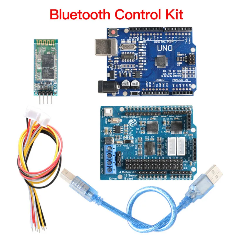 Bluetooth Wi Fi ручной контроллер для Arduino Robot Arm Gripper Tank автомобильное шасси набор