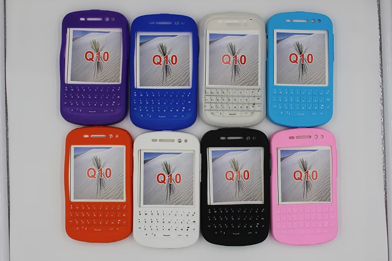 

oudini New Soft Silicone Back Cover Keyboard Case for Blackberry Q10 Phone Case Cover Skin Protector Q10 case Free Ship