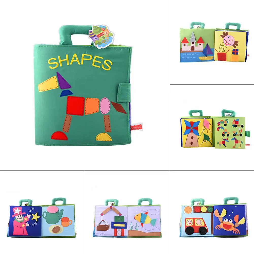 

Soft Toddler Kids Books Puzzle Cloth Learning Resources Toy Animal Educational Book For Children