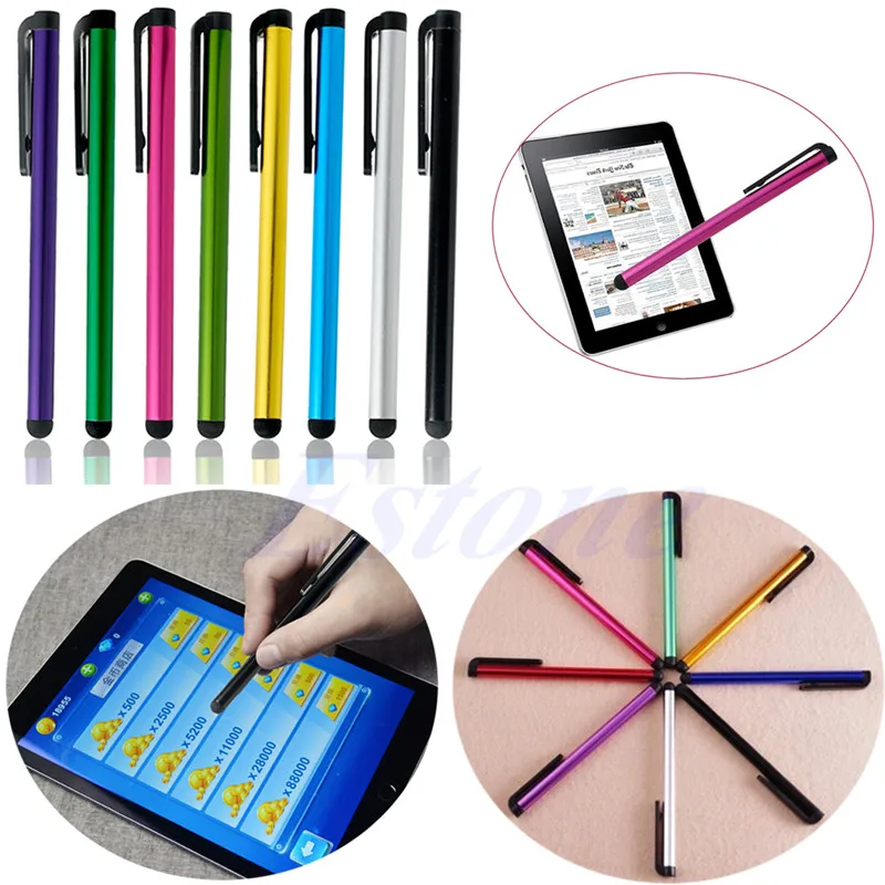 

100pcs/bag Stylus Pen For iPad iPhone Samsung Smartphone Tablet Universal Touch Screen Metal + Plastic