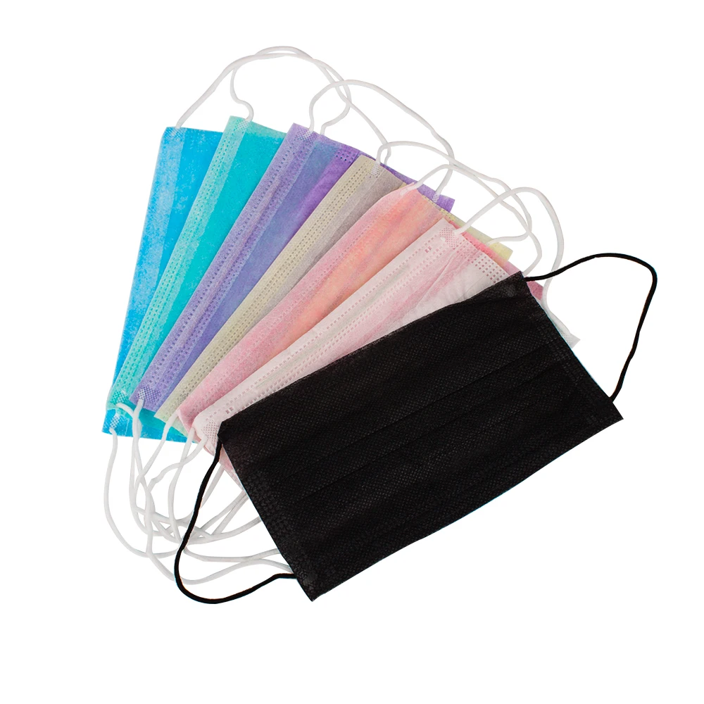 

20PCS/Pack Colored Anti-dust Windproof Mask Disposable Mouth Nose Face Care Soft Non-woven Fabric Masks Beauty Makeup Tools