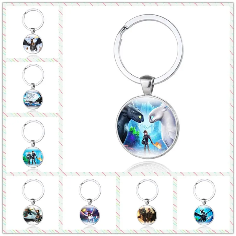 

ZSQH How to Train Your Dragons 3 keychains children Action Figure The Hidden World toy for kids women Christmas Gifts boy girl