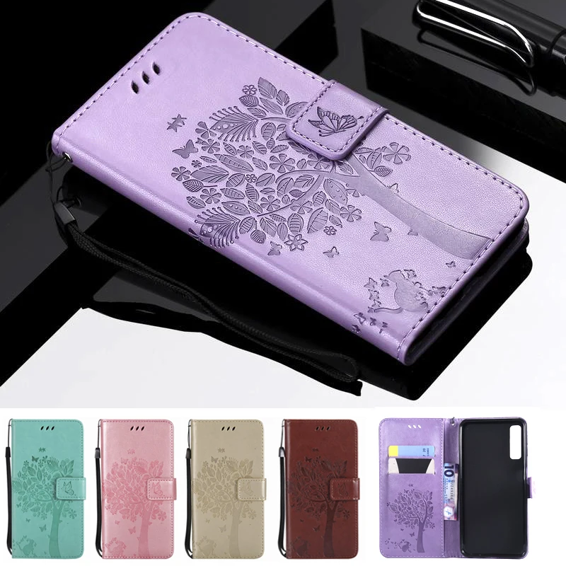 

For Samsung Galaxy A7 2018 Case Leather Wallet Flip Cover Samsung Galaxy A7 2018 Cover Case For Samsung A7 2018 Coque A750