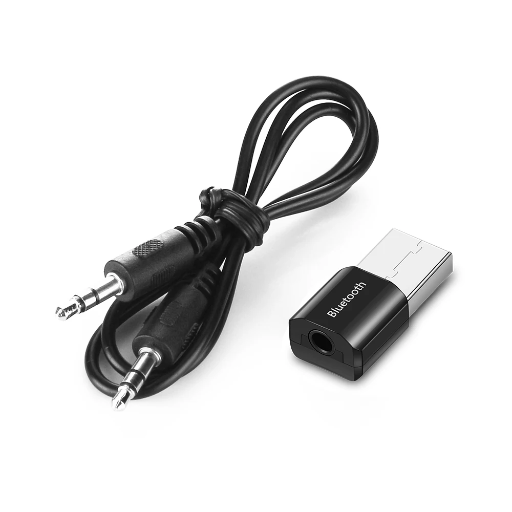 USB мини Bluetooth аудио приемник стерео 3 5 мм Музыкальный внешний адаптер перезарядка