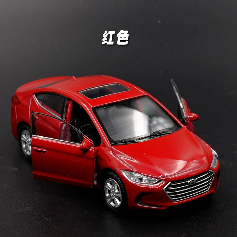 

1:36 Scale WELLY Diecast Alloy Metal Car Model For HYUNDAI Elantra Collection Class Model Pull Back Toys Car