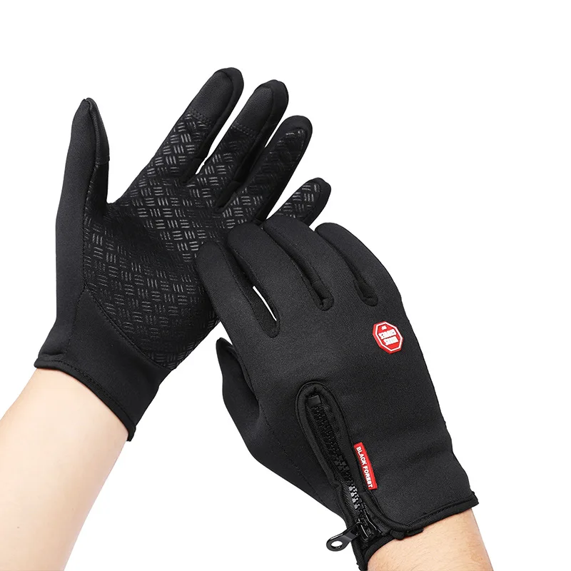 

Winter Mens Women Cycling Gloves Anti-slip Motorcycle Windproof Bike Gloves Anti-shock Full Finger Mountain Bicycle Glove
