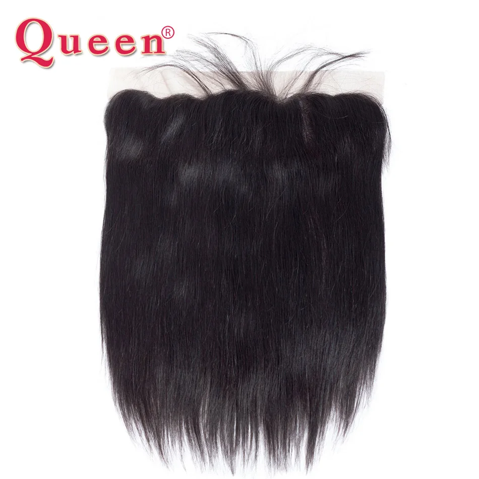 Queen hair товары бразильские прямые пучки волос плетение 13x4 кружева Фронтальная застежка с волосы младенца 100% Remy натуральные волосы застежка