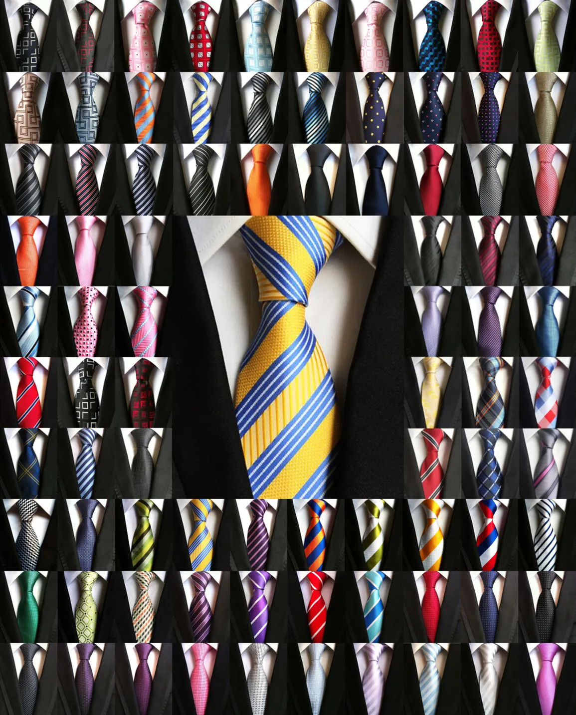 Wholesale (20 pieces / Lot ) Classic 100 Silk Mens Ties Neck Ties 8cm