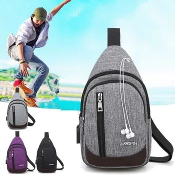 

Fashion Unisex Travel Chest bags!Multi-use Women Small Oxford leisure chest pocket&handbags New Men Casual mobile&change Carrier