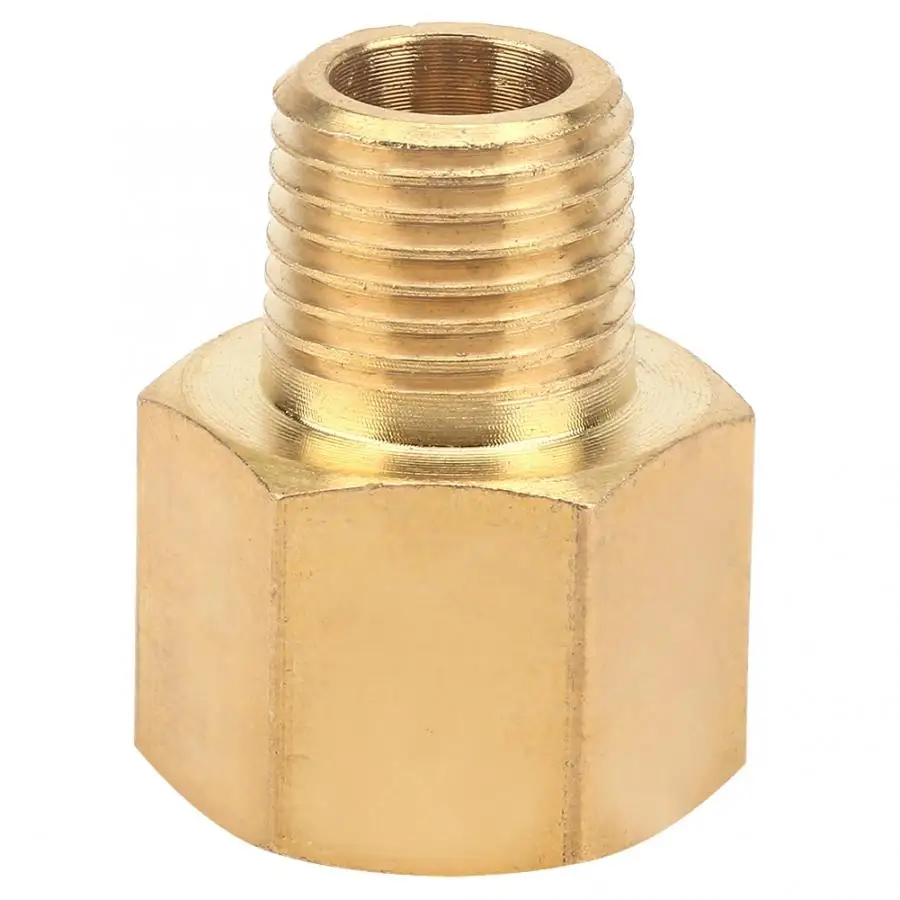 

Brass Pipe Fitting Adapter for Pressure Gauge BSPT Male 1/4 BSPT Male to 3/8 NPT Female