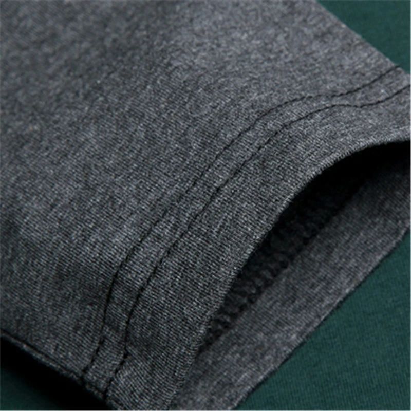 BROWON Casual T-shirts Men Long Sleeve Patchwork Design Streetwear Trend O-neck Plus Size Tshirt Mens Clothing M-5XL BROWON Casual T-shirts Men Long Sleeve Patchwork Design Streetwear Trend O-neck Plus Size Tshirt Mens Clothing M-5XL