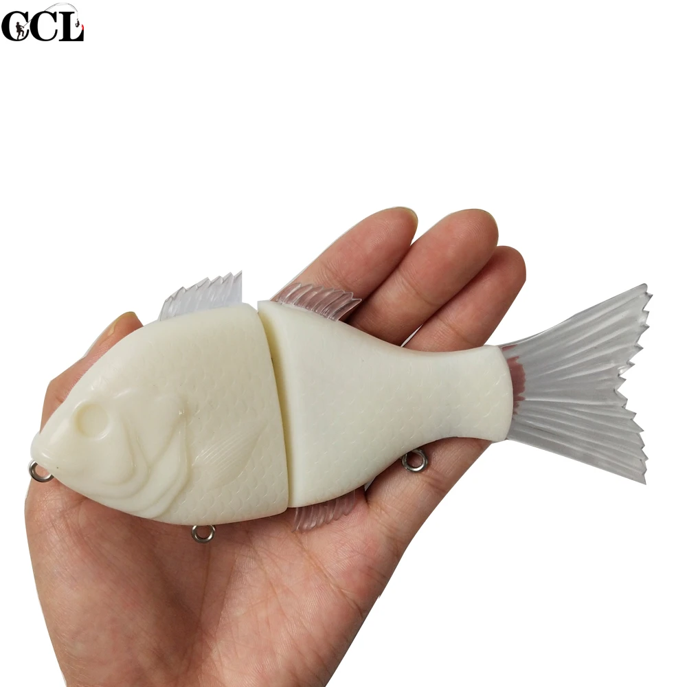 

5.3 Inch 56g Blank Super Bluegill Swimbait Perfect Gliding Action Lures Fishing Floating Swimbait for Pike Bass Fishing